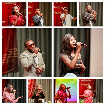 參與決賽的歌手。中國(guó)石油非洲公司供圖