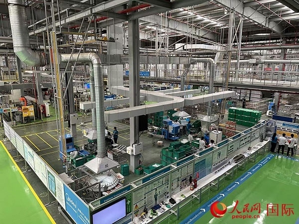 中企美的泰國工廠。人民網(wǎng)記者 簡承淵攝