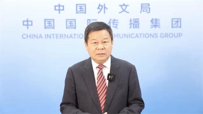 杜占元視頻致辭。主辦方供圖