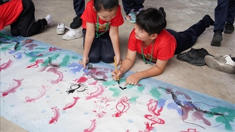 水墨畫(huà)教學(xué)。主辦方供圖