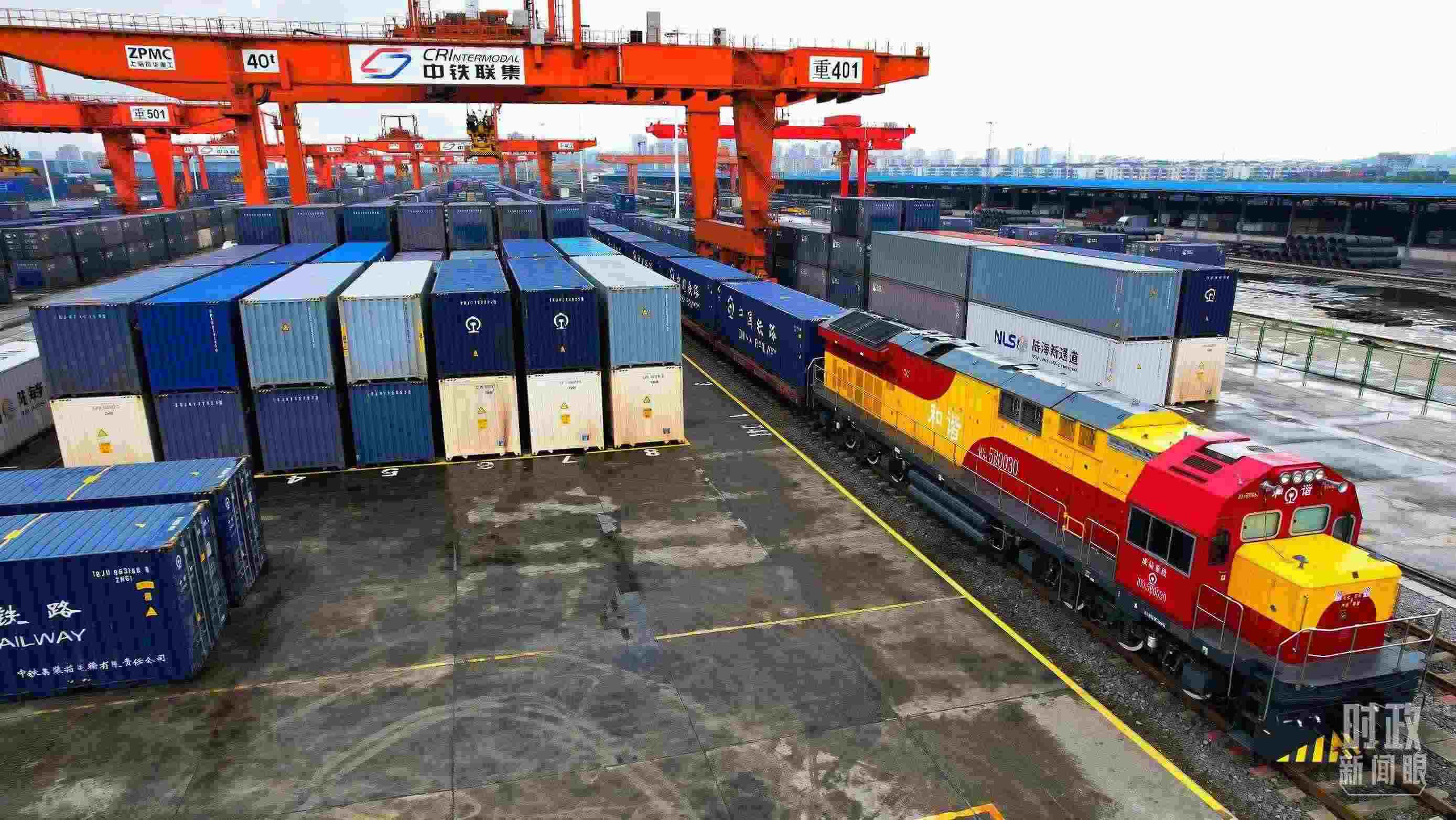 △重慶國際物流樞紐園區(qū)。（總臺記者劉雨拍攝）