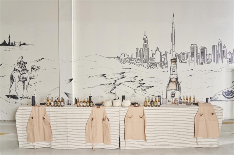 工廠內(nèi)設(shè)有互動(dòng)區(qū)，參觀訪客可以親手制作麥芽飲料，受訪對(duì)象供圖