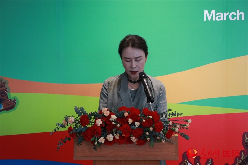 華彬文化基金會(huì)秘書長盧戰(zhàn)發(fā)表講話。朱瀟逸攝