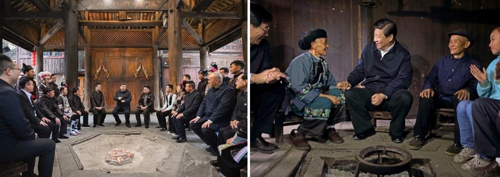 左圖由新華社記者謝環(huán)馳拍攝；右圖由新華社記者蘭紅光拍攝。