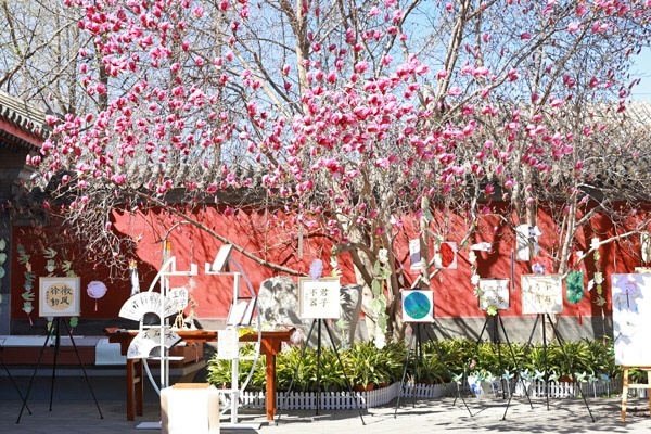 翰墨書韻展區(qū)的書法展品。府學(xué)胡同小學(xué)供圖