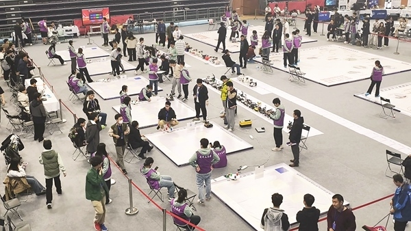 比賽現(xiàn)場。北京建筑大學(xué)供圖